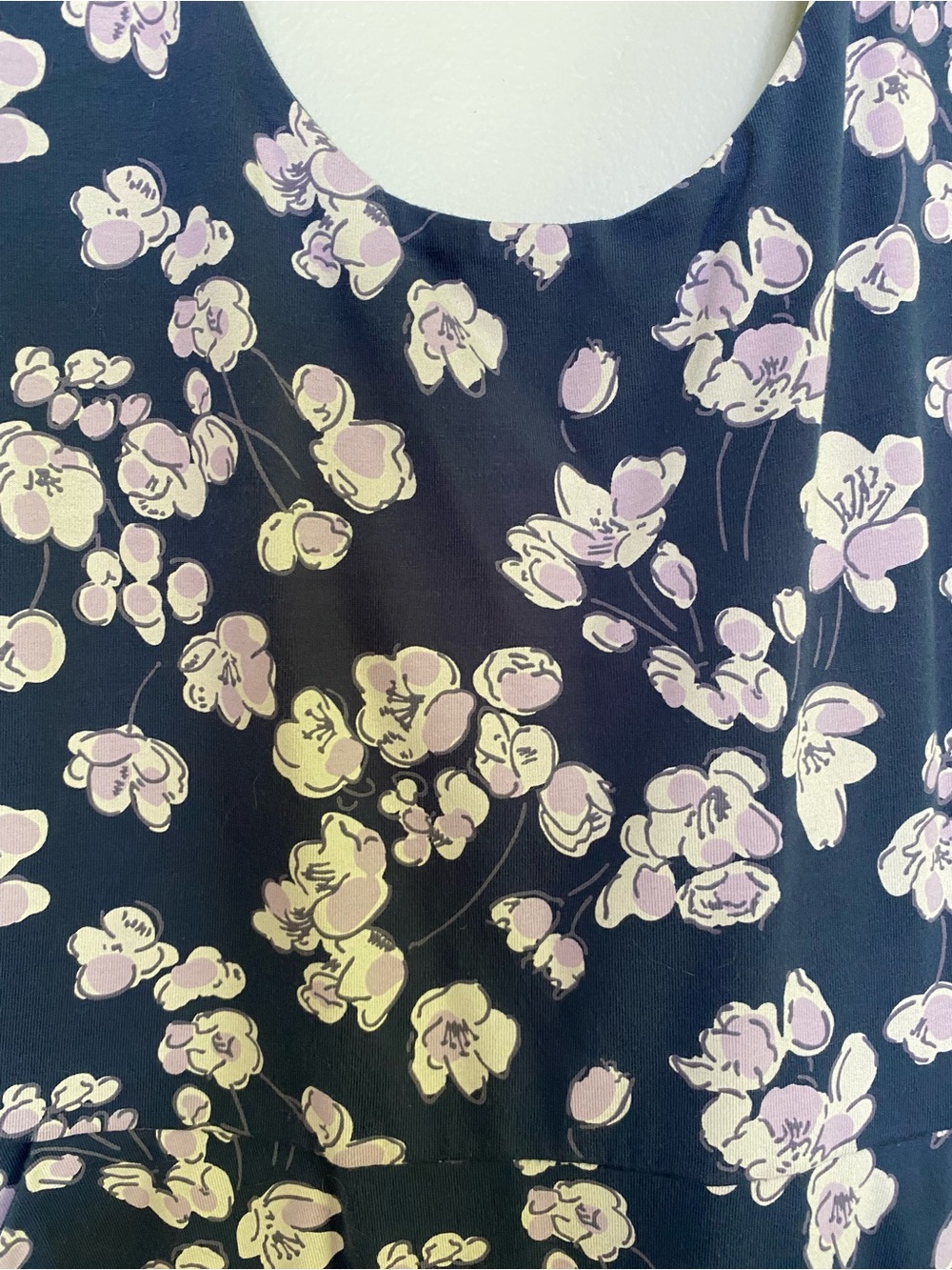 Pact Navy Blue Floral Tie-back Dress with White Blossoms - Picture 3 of 6